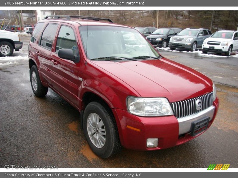 Vivid Red Metallic / Pebble/Light Parchment 2006 Mercury Mariner Luxury 4WD