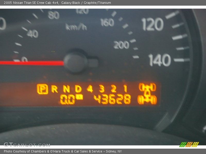 Galaxy Black / Graphite/Titanium 2005 Nissan Titan SE Crew Cab 4x4