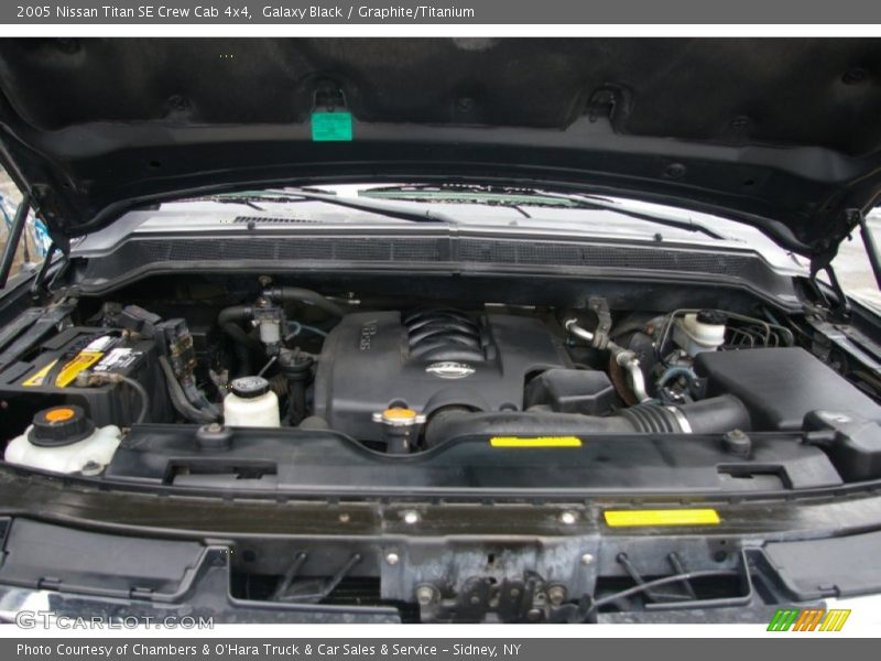 Galaxy Black / Graphite/Titanium 2005 Nissan Titan SE Crew Cab 4x4