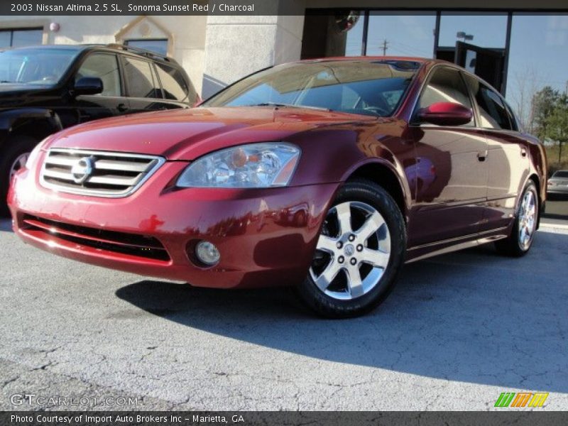 Sonoma Sunset Red / Charcoal 2003 Nissan Altima 2.5 SL