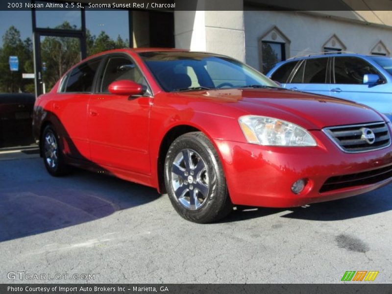 Sonoma Sunset Red / Charcoal 2003 Nissan Altima 2.5 SL