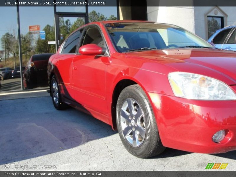 Sonoma Sunset Red / Charcoal 2003 Nissan Altima 2.5 SL
