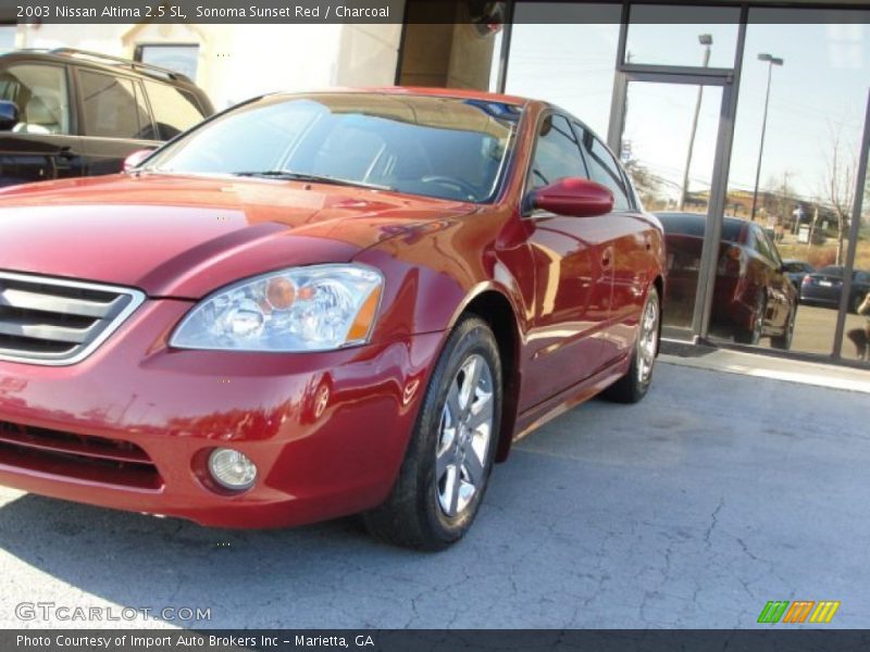 Sonoma Sunset Red / Charcoal 2003 Nissan Altima 2.5 SL