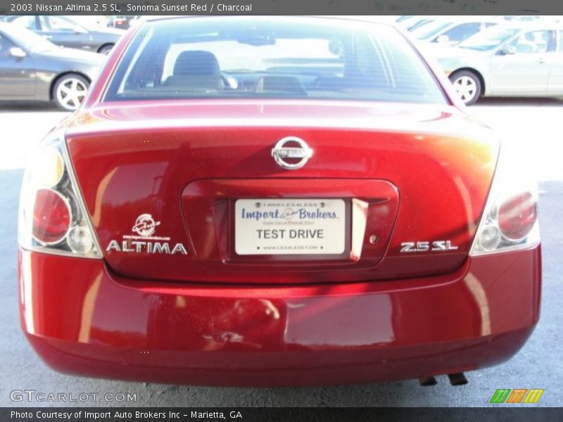 Sonoma Sunset Red / Charcoal 2003 Nissan Altima 2.5 SL