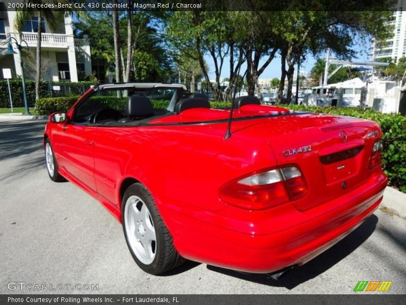 Magma Red / Charcoal 2000 Mercedes-Benz CLK 430 Cabriolet