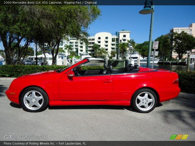 Magma Red / Charcoal 2000 Mercedes-Benz CLK 430 Cabriolet