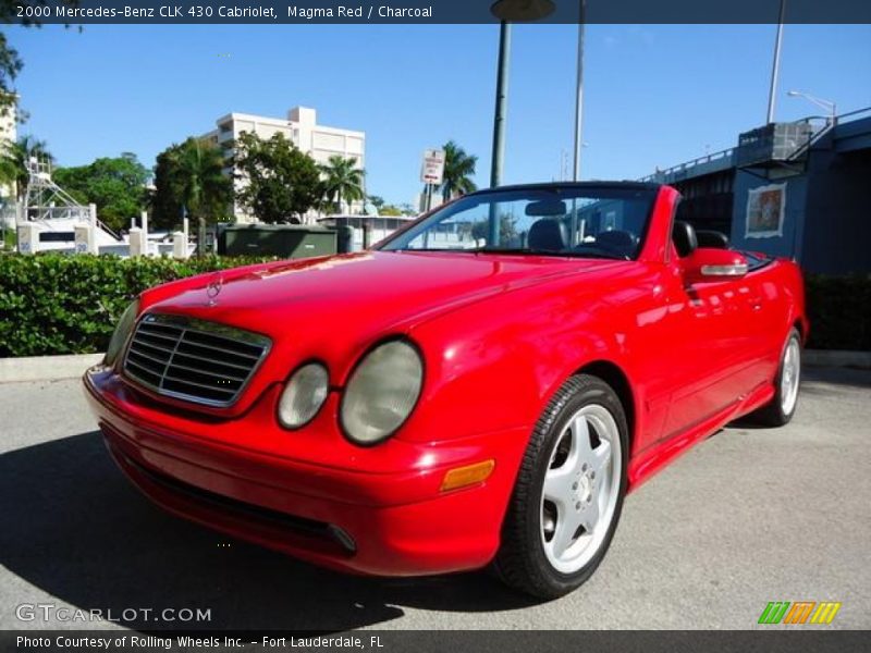 Magma Red / Charcoal 2000 Mercedes-Benz CLK 430 Cabriolet
