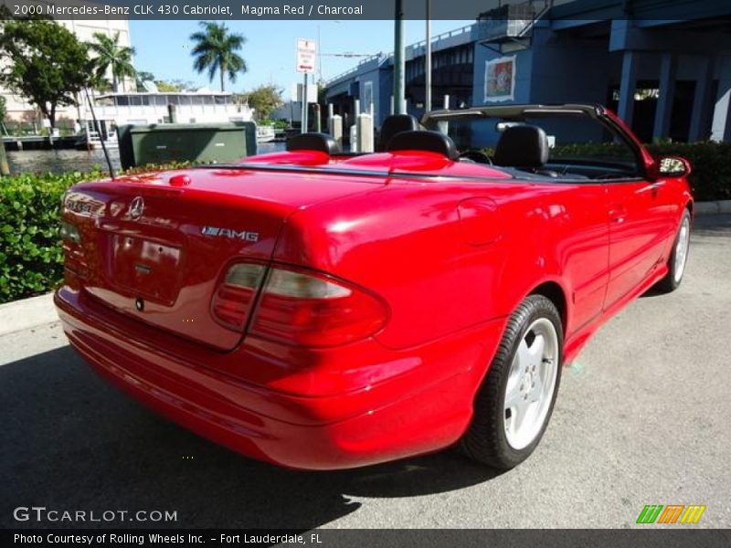 Magma Red / Charcoal 2000 Mercedes-Benz CLK 430 Cabriolet