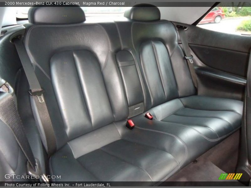 Rear Seat of 2000 CLK 430 Cabriolet