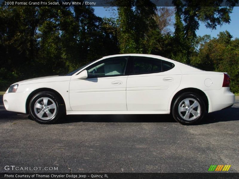 Ivory White / Ebony 2008 Pontiac Grand Prix Sedan