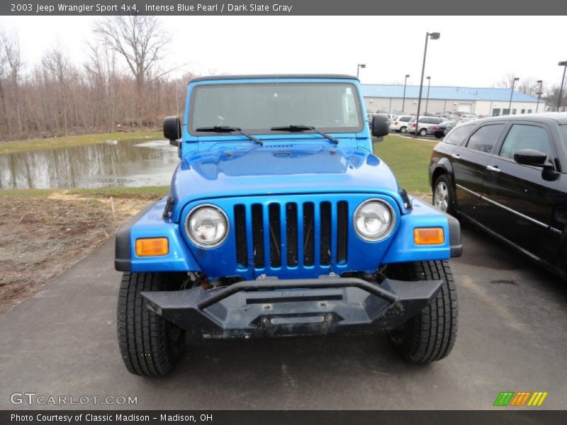 Intense Blue Pearl / Dark Slate Gray 2003 Jeep Wrangler Sport 4x4