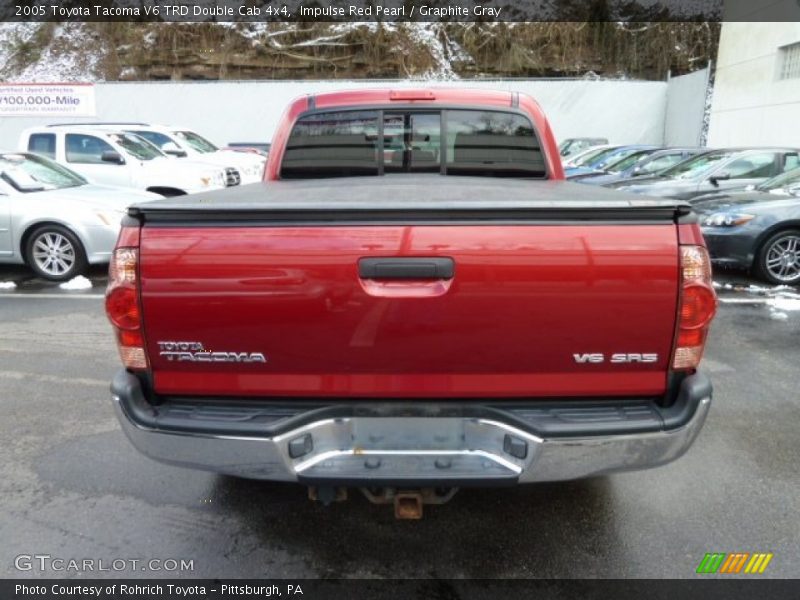 Impulse Red Pearl / Graphite Gray 2005 Toyota Tacoma V6 TRD Double Cab 4x4