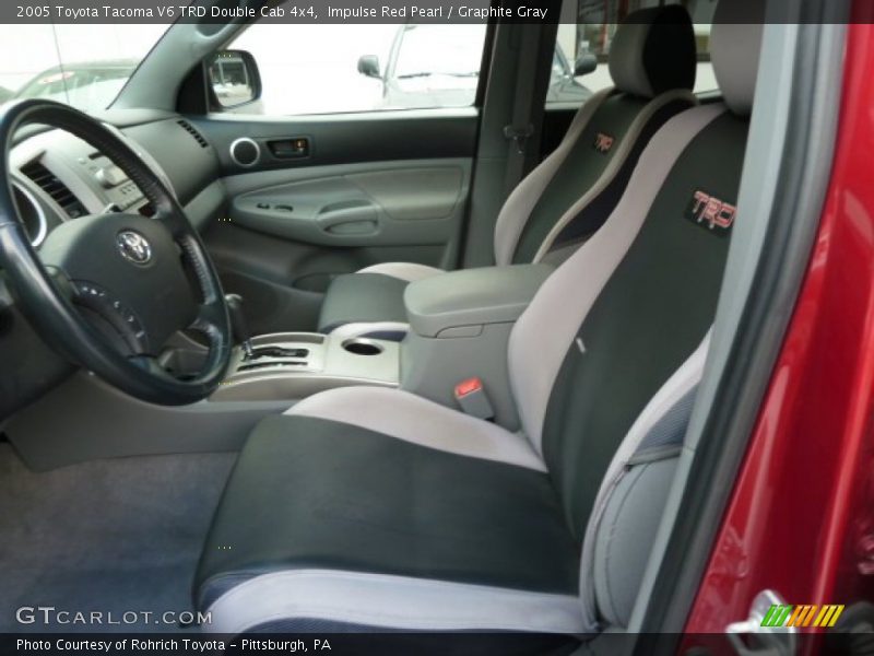 Impulse Red Pearl / Graphite Gray 2005 Toyota Tacoma V6 TRD Double Cab 4x4