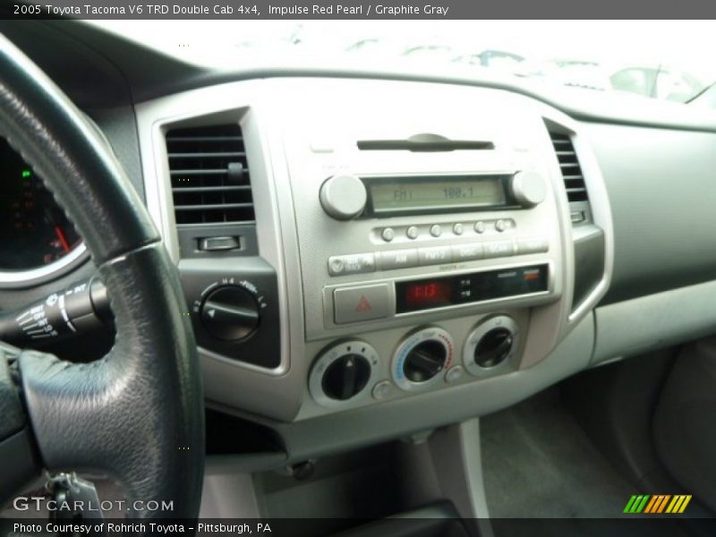 Impulse Red Pearl / Graphite Gray 2005 Toyota Tacoma V6 TRD Double Cab 4x4