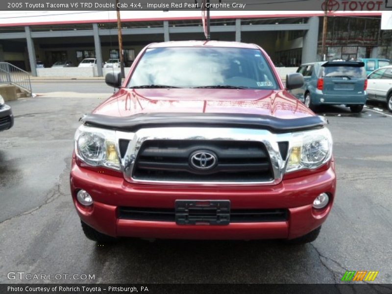 Impulse Red Pearl / Graphite Gray 2005 Toyota Tacoma V6 TRD Double Cab 4x4