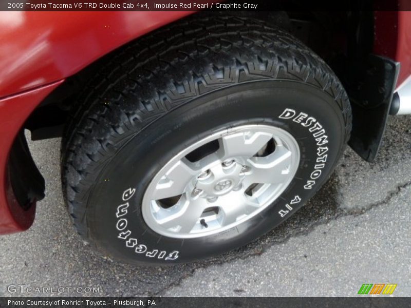 Impulse Red Pearl / Graphite Gray 2005 Toyota Tacoma V6 TRD Double Cab 4x4