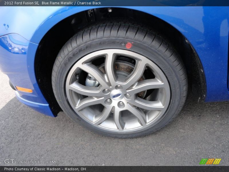Blue Flame Metallic / Charcoal Black 2012 Ford Fusion SE