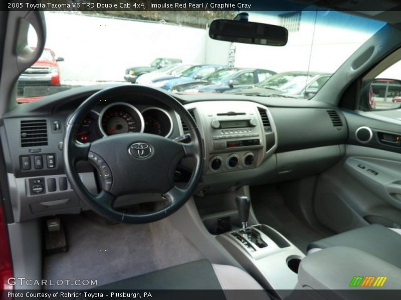 Impulse Red Pearl / Graphite Gray 2005 Toyota Tacoma V6 TRD Double Cab 4x4