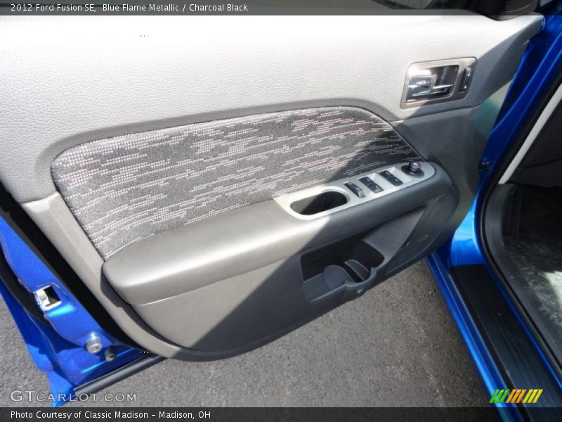 Blue Flame Metallic / Charcoal Black 2012 Ford Fusion SE