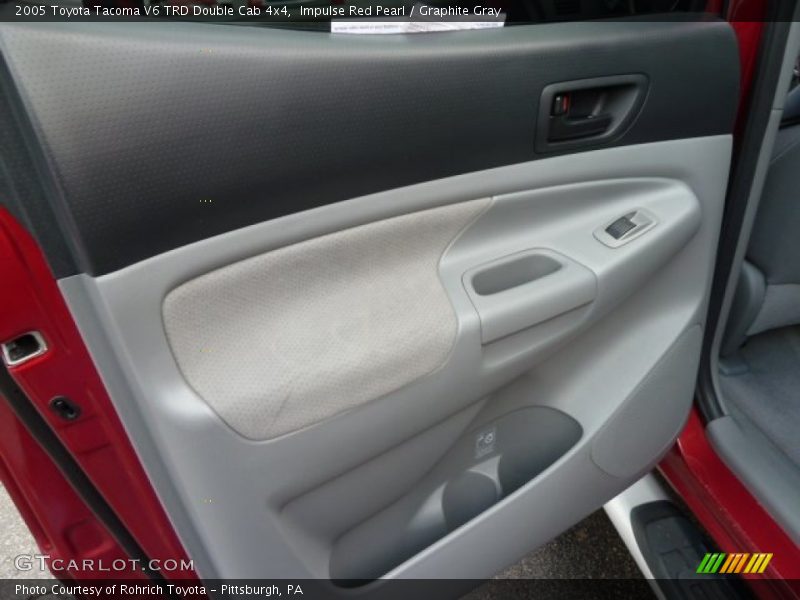 Impulse Red Pearl / Graphite Gray 2005 Toyota Tacoma V6 TRD Double Cab 4x4