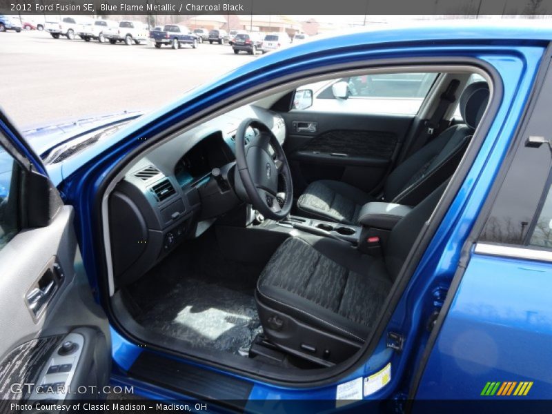 Blue Flame Metallic / Charcoal Black 2012 Ford Fusion SE