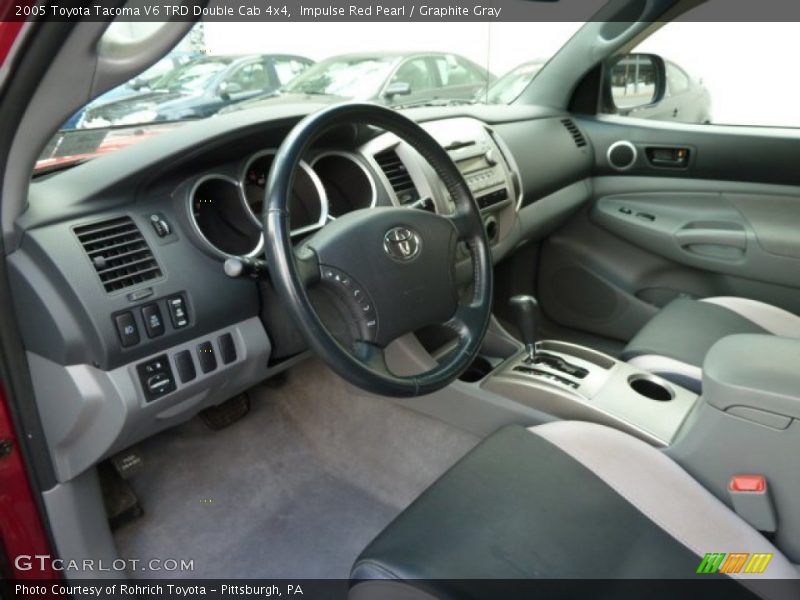 Impulse Red Pearl / Graphite Gray 2005 Toyota Tacoma V6 TRD Double Cab 4x4