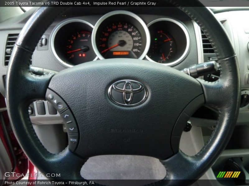 Impulse Red Pearl / Graphite Gray 2005 Toyota Tacoma V6 TRD Double Cab 4x4