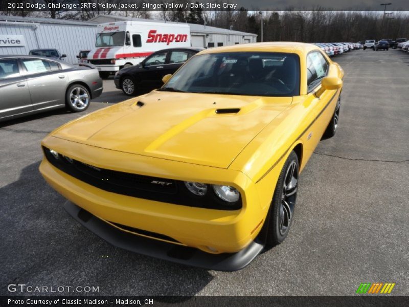Stinger Yellow / Dark Slate Gray 2012 Dodge Challenger SRT8 Yellow Jacket