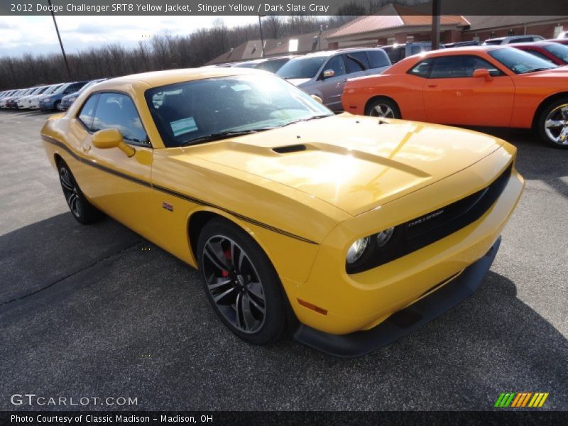 Stinger Yellow / Dark Slate Gray 2012 Dodge Challenger SRT8 Yellow Jacket