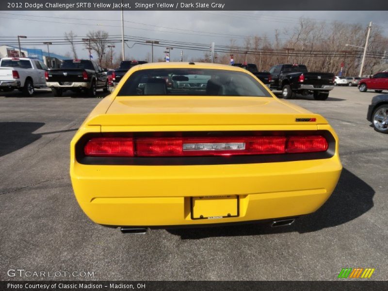 Stinger Yellow / Dark Slate Gray 2012 Dodge Challenger SRT8 Yellow Jacket