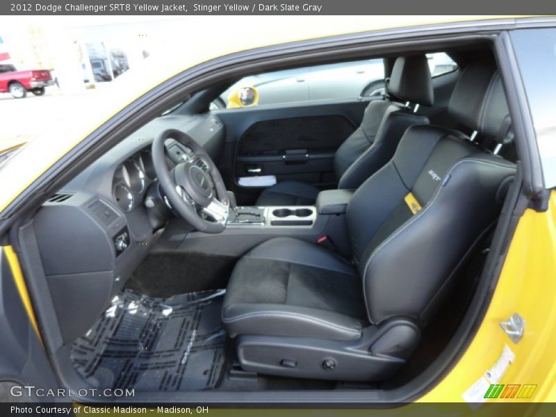  2012 Challenger SRT8 Yellow Jacket Dark Slate Gray Interior