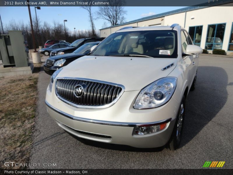 White Diamond Tricoat / Cashmere 2012 Buick Enclave AWD