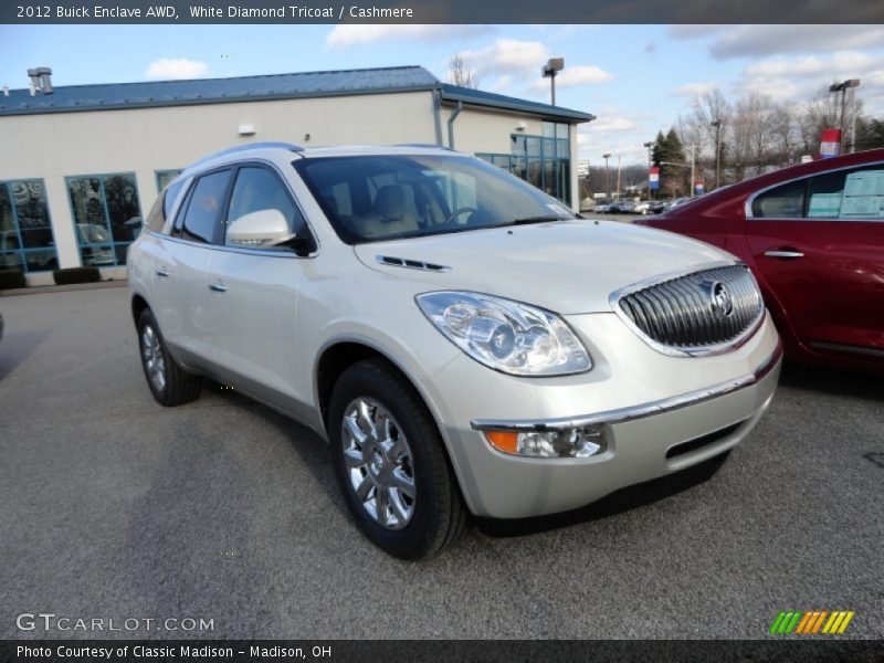 White Diamond Tricoat / Cashmere 2012 Buick Enclave AWD