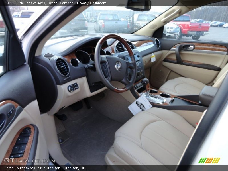 White Diamond Tricoat / Cashmere 2012 Buick Enclave AWD