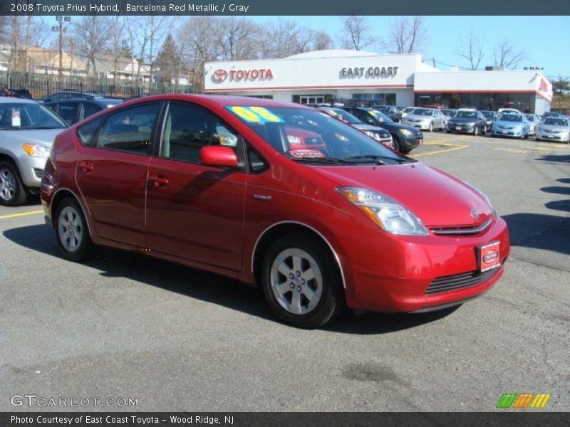 Barcelona Red Metallic / Gray 2008 Toyota Prius Hybrid