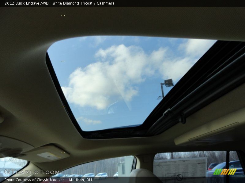 White Diamond Tricoat / Cashmere 2012 Buick Enclave AWD