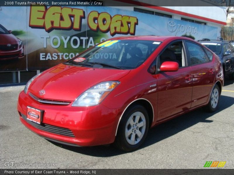 Barcelona Red Metallic / Gray 2008 Toyota Prius Hybrid
