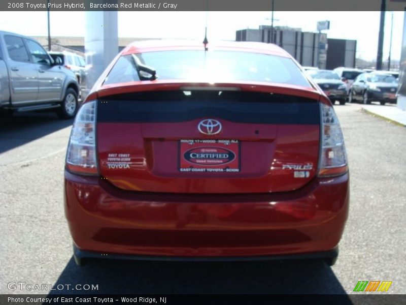 Barcelona Red Metallic / Gray 2008 Toyota Prius Hybrid