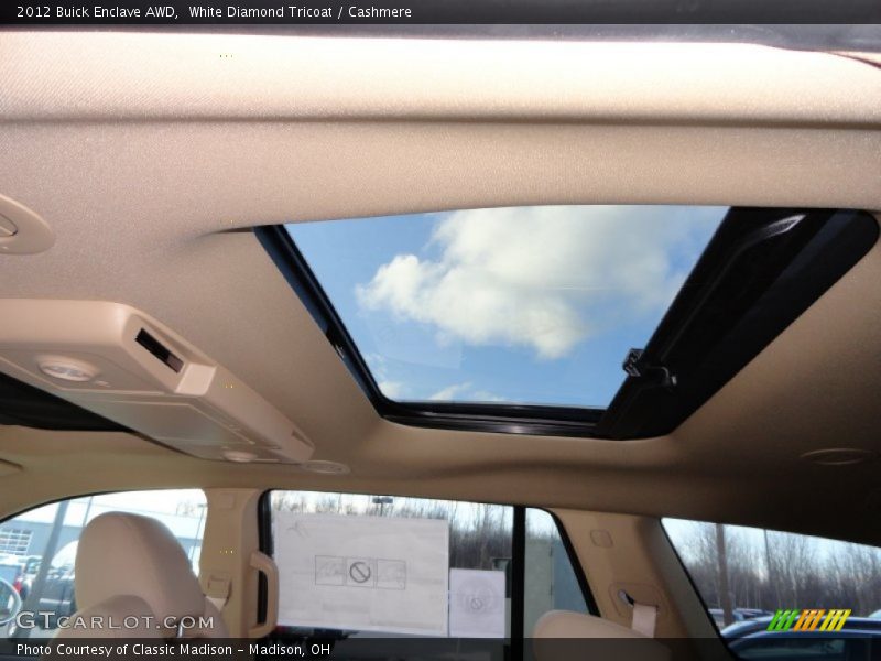 White Diamond Tricoat / Cashmere 2012 Buick Enclave AWD
