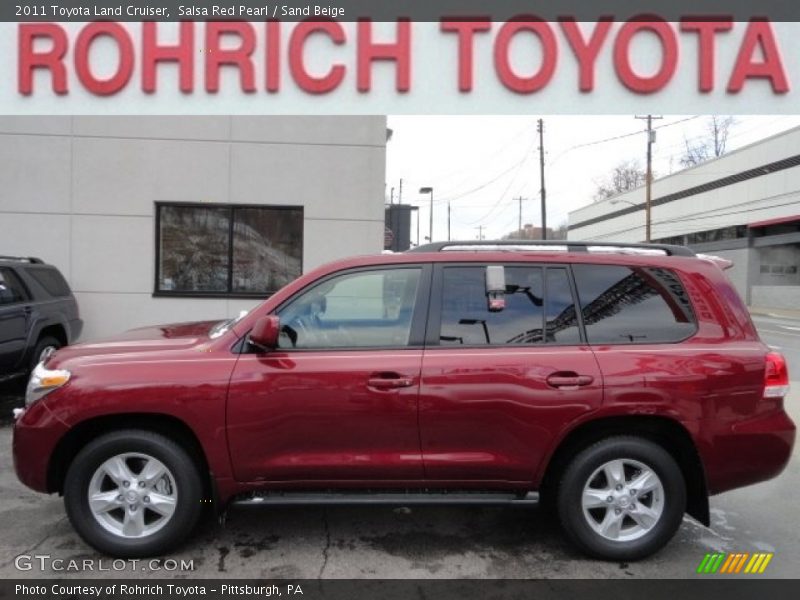 Salsa Red Pearl / Sand Beige 2011 Toyota Land Cruiser