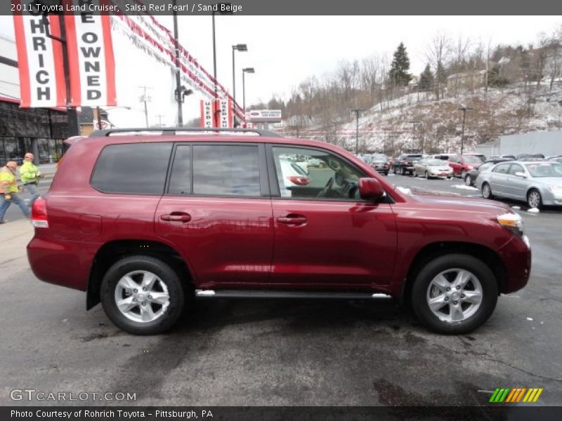 Salsa Red Pearl / Sand Beige 2011 Toyota Land Cruiser