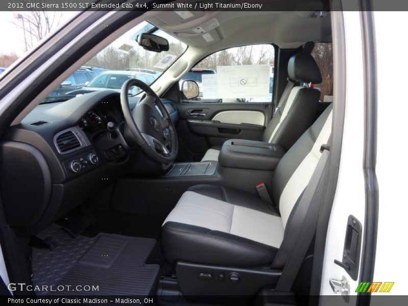 Summit White / Light Titanium/Ebony 2012 GMC Sierra 1500 SLT Extended Cab 4x4