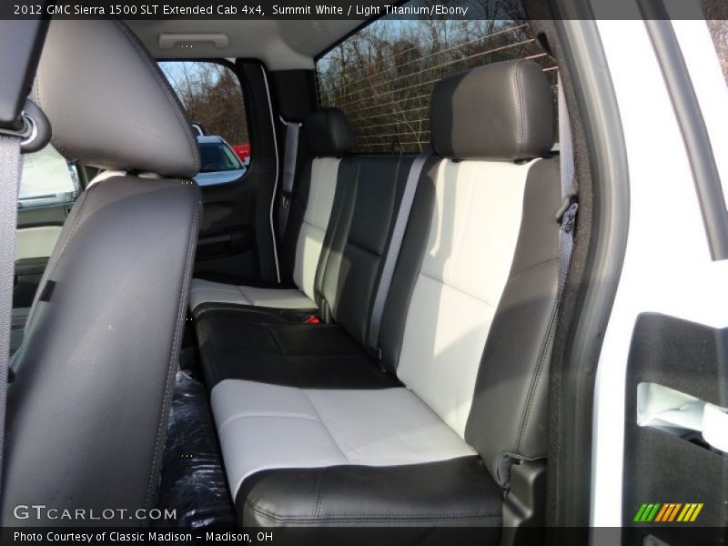 Summit White / Light Titanium/Ebony 2012 GMC Sierra 1500 SLT Extended Cab 4x4