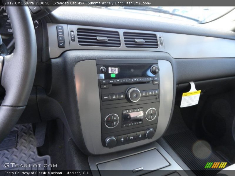 Summit White / Light Titanium/Ebony 2012 GMC Sierra 1500 SLT Extended Cab 4x4