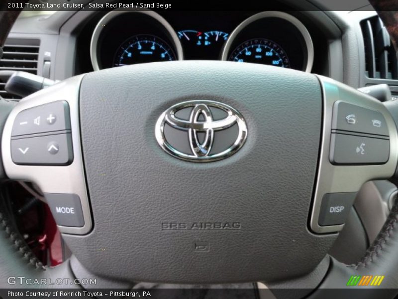 Salsa Red Pearl / Sand Beige 2011 Toyota Land Cruiser