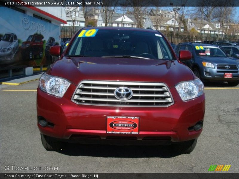 Salsa Red Pearl / Ash 2010 Toyota Highlander V6 4WD