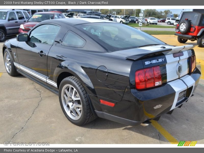 Black / Dark Charcoal/Red 2009 Ford Mustang Shelby GT500 Coupe