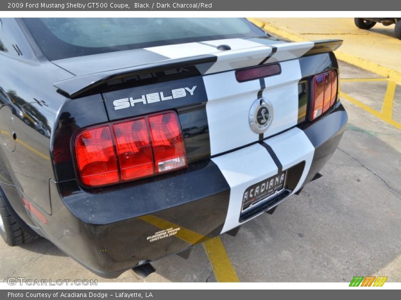 Black / Dark Charcoal/Red 2009 Ford Mustang Shelby GT500 Coupe