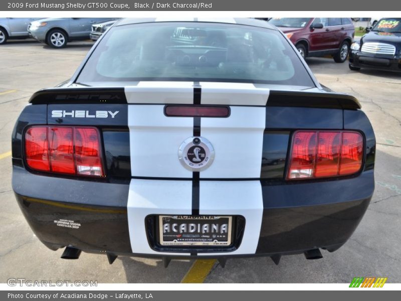 Black / Dark Charcoal/Red 2009 Ford Mustang Shelby GT500 Coupe