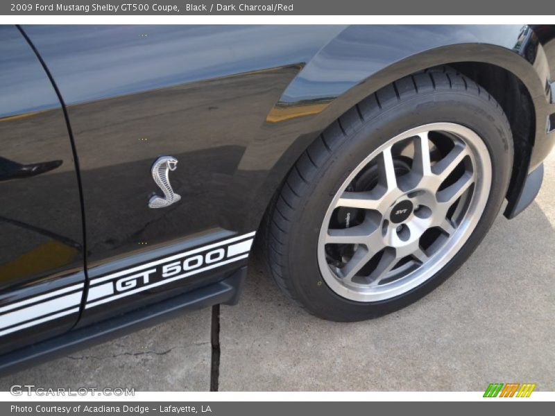 Black / Dark Charcoal/Red 2009 Ford Mustang Shelby GT500 Coupe